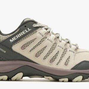 Merrell Women's Crosslander 3 Hiking Shoes Gray/Taupe Lace Up Trail Sneakers